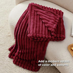 Bedsure GentleSoft Red Blanket for Couch - Image 4