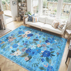Washable Area Rug 8x10, Large Soft Rugs by WelcometoBabovid