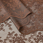 YJ YANJUN Vintage Lace Curtains 54 Inch Length-Brown Kitchen Curtains - Image 4