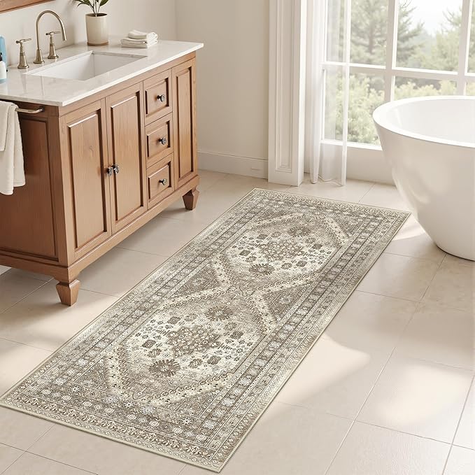 Runner Rug 2x6, Ultra-Thin Entryway Rug Non Slip Washable Rugs - Image 5