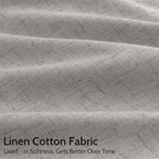 Nanspring Light Gray Linen Curtains 96 Inches Long - Image 4