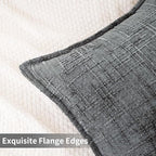HPUK Fall Chenille Soft Throw Pillow Covers 18x18 Set of 2, Accent Cushion - Image 2