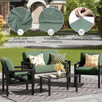 8Pcs Outdoor Cushion Covers, Patio Cushion Covers, Stretch Elastic Slipcovers - Image 4