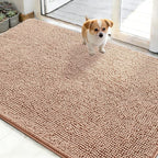 OLANLY Dog Door Mat for Muddy Paws 48x30, Absorbs Moisture and Dirt, Absorbent by OLANLY