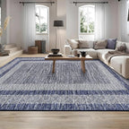 GarveeHome 8x10 Large Washable Area Rug Modern Bordered Rug Distressed - Image 7