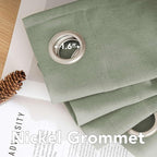 H.VERSAILTEX Living Room Linen Curtains Nickel Grommet Curtains Energy Saving - Image 5