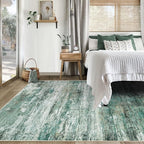 5x7 Area Rugs for Living Room, Washable Modern Abstract Large Area Rug Neutral - Image 4