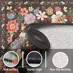 Washable Area Rug 8x10 Black/Brown, Large Soft Rugs - Image 3