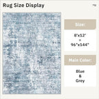Washable Area Rug 8x12, Large Soft Rugs - Image 5