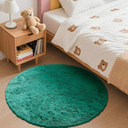 OLANLY Teal Green Round Rugs for Bedroom - Image 3