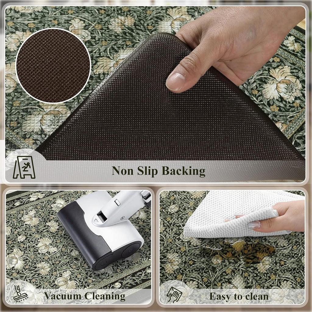 KIMODE Kitchen Mats for Floor Cushioned Anti Fatigue 2-Piece Comfort Mat