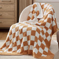 Bedsure GentleSoft Checkered Throw Blanket by BEDSURE