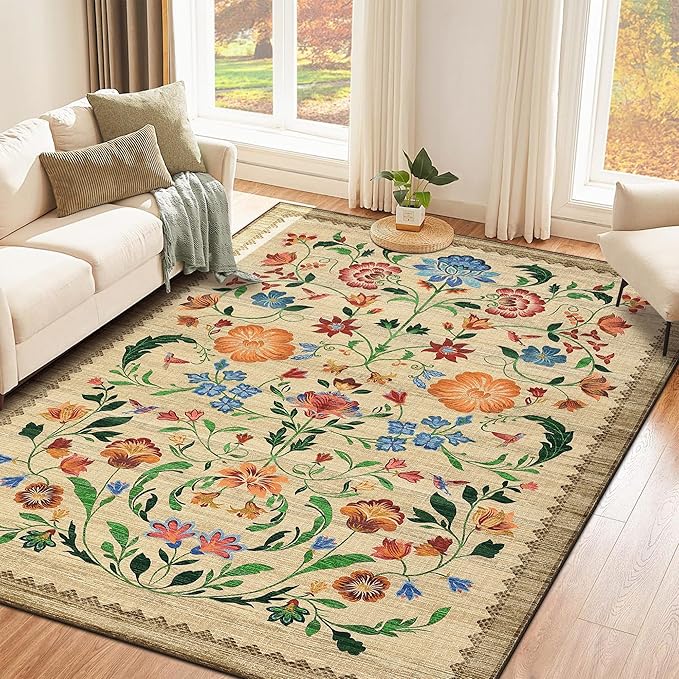 GarveeHome Washable Rug 4x6 Area Rugs by GarveeHome