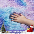 Ophanie Rainbow Purple Mermaid Rugs - Image 2