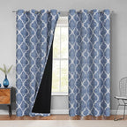 Beauoop 100% Blackout Curtains 90 Inches Long 2 Panels by Beauoop