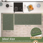 BEQHAUSE Kitchen Rugs and Mats 2PCS, Non-Slip Kitchen Mats - Image 2