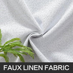 MIULEE Linen Blackout Curtains for Bedroom Solid 100% Blackout Thermal - Image 5