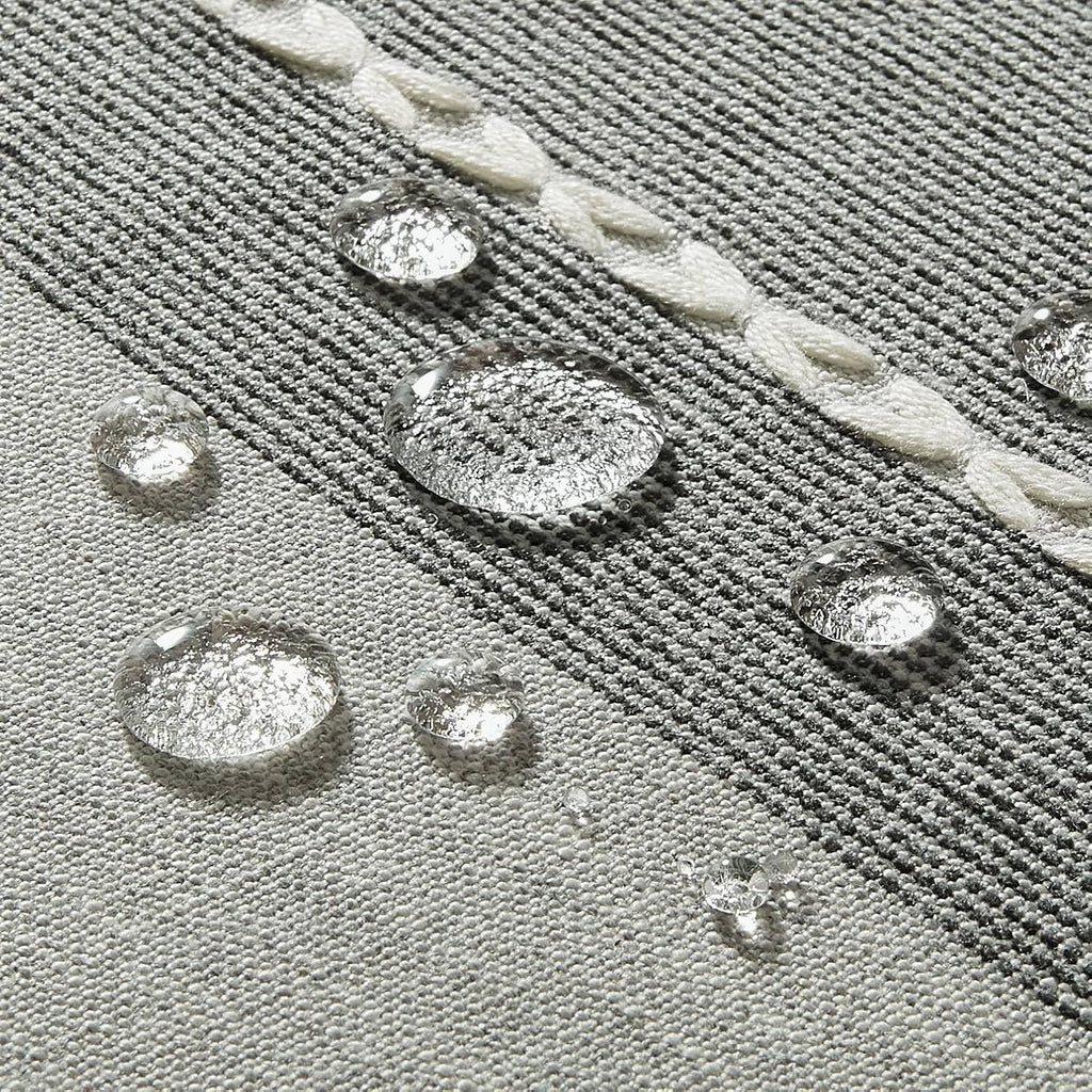 ZeeMart Contrast Linen Rectangle Table Cloth 60x120 Inch Grey