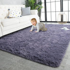 TWINNIS Super Soft Shaggy Rugs Fluffy Carpets 4x5.9 Feet, Indoor Modern Plush by TWINNIS