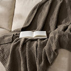 EVERGRACEHOME Modern Checkered Chenille Throw Blanket, Soft Cozy Plaid Knitted - Image 8