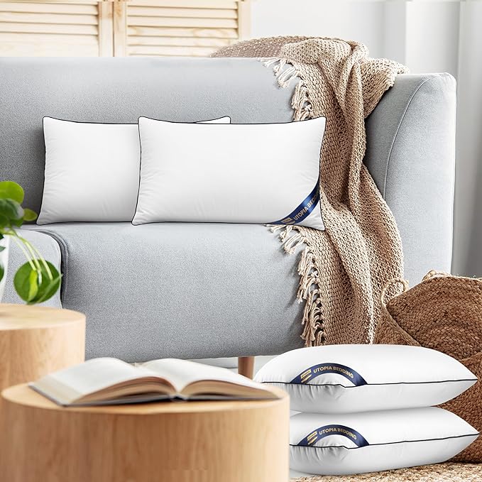 Utopia Bedding Throw Pillow Inserts, 12 x 20 Inches Decorative Indoor Pillows - Image 7