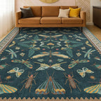 Hazo Haus Insect Teal Green 5x7 Area Rug - Image 8