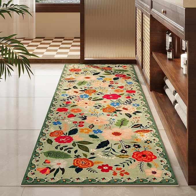 Rugcomf Runner Rug for Hallways Kitchen Rug Non Slip 2'x 6' Washable Rugs - Image 8