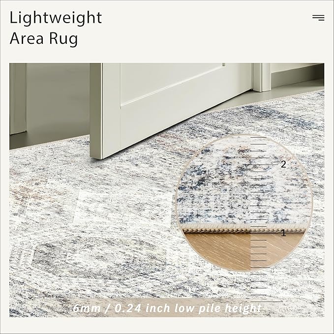 Washable Area Rug 8x10, Large Soft Rugs - Image 7