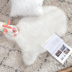 MIULEE Luxury Super Soft Fluffy Area Rug Faux Fur Sheepskin Rug Decorative - Image 5