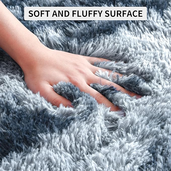Tepook Soft Fluffy Rugs for Bedroom, 4x6 Area Rug for Living Room, Modern - Image 7