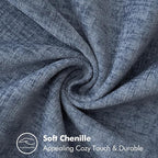 MIULEE Pack of 2 Couch Throw Pillow Covers 16x16 Inch Dark Grey Blue Farmhouse - Image 4