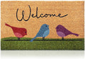Colorful Birds - 24"x36" - Coir Door Mat - Welcome Mats by AmaruDoorMats