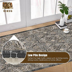 Washable Area Rug 2'6'' x 8' Vintage Traditional Persian Mat - Image 5