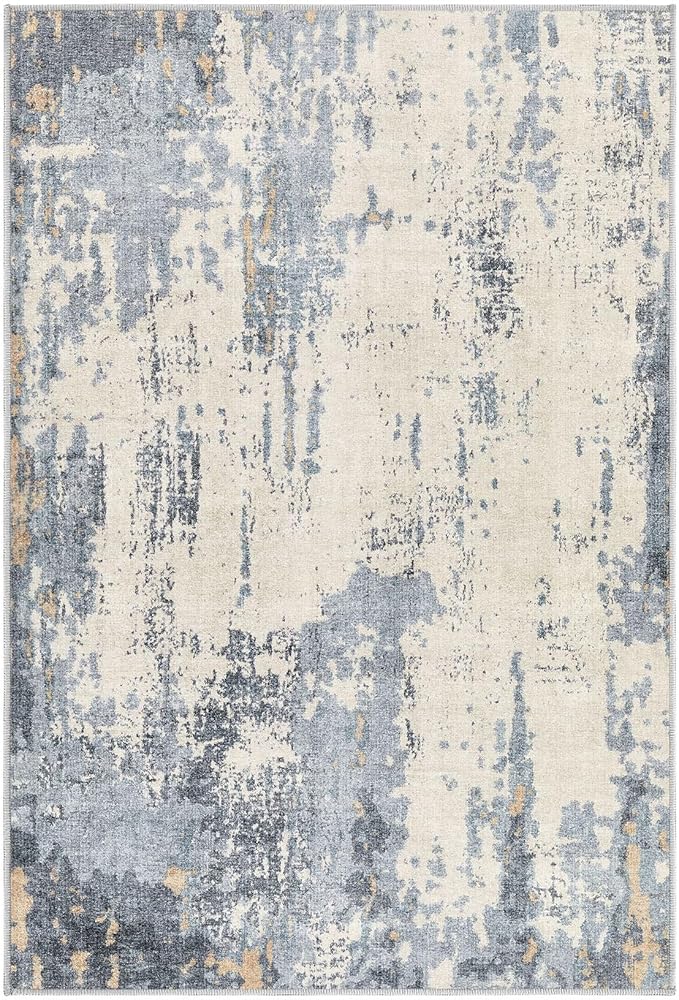 UERMEI 2x3 Entryway Area Rug: Washable Neutral Modern Abstract Small Rug - Image 7
