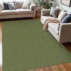 KOZYFLY Washable Area Rug 5x7 ft Rubber Backed Non Slip Rugs by KOZYFLY