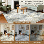 Area Rugs 6x9 for Living Room Bedroom, Modern Abstract Machine Washable Rug - Image 7