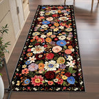 Black/Brown Kitchen Rug 2x6, Non Slip Washable Runner Rugs - Image 5