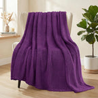 Whale Flotilla Extra Large Fuzzy Fleece Throw Blanket by WHALEFLOTILLA