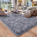 Rugs for Living Room 5x7, Soft Shaggy Modern Shag Area Rug for Bedroom by Quntue