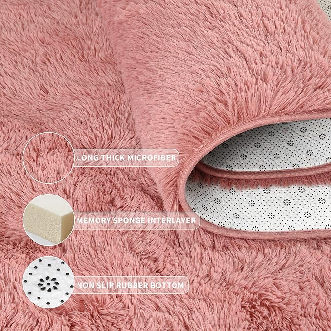 Tepook Super Soft Fluffy Rug for Bedroom, Modern Shaggy Fuzzy Kids Rugs for - Image 5