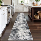 IOHOUZE Abstract Runner Rug 2x12 Ft Washable Runners - Image 2