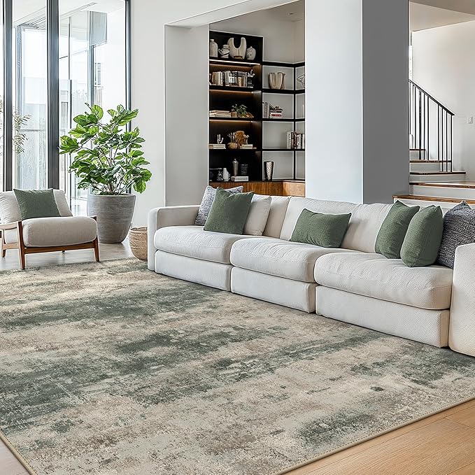 BEIMO Area Rugs 6x9 for Living Room Bedroom, Modern Abstract Machine Washable - Image 2
