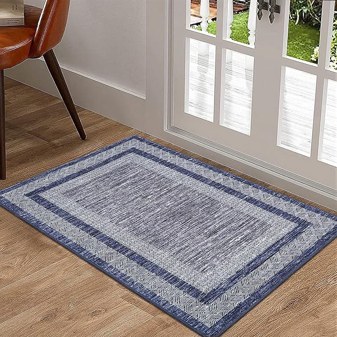 GarveeHome Modern Geometric Area Rug 2x3 Distressed Bordered Washable Non Slip - Image 8