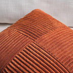 Fancy Homi Set of 2 Burnt Orange Boho Long Lumbar Body Decorative Throw Pillow - Image 3