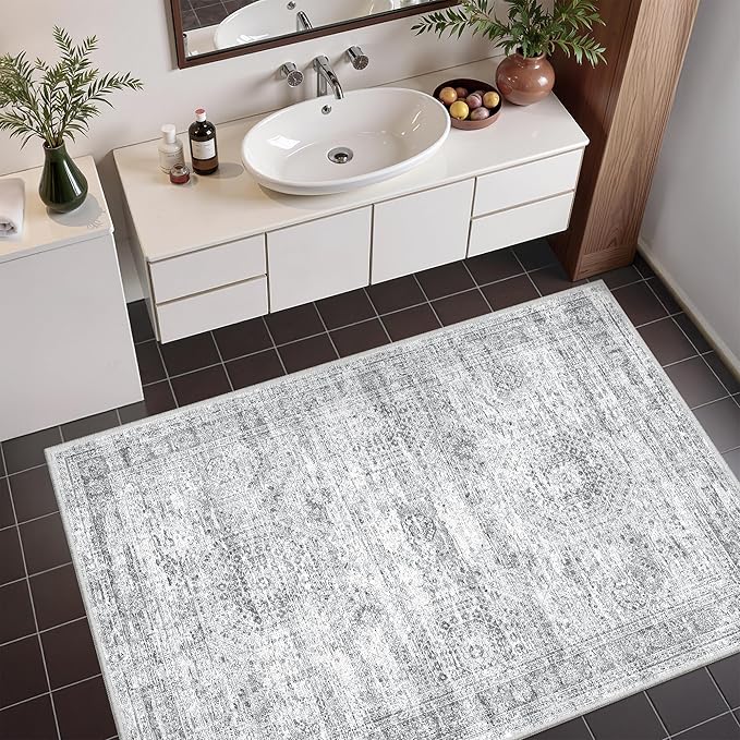 3x4 Washable Area Rug for Entryway, Soft Kitchen Rugs Non Slip for Dining Room - Image 5