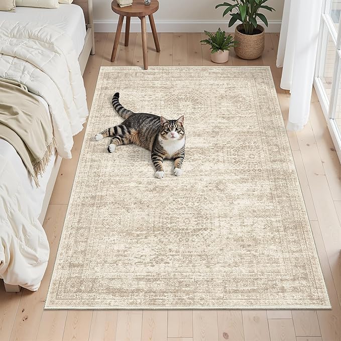 3x5 Rug, Small Area Rug for Kitchen, Machine Washable Non-Slip Throw Rug - Image 7