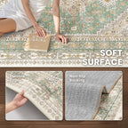 zesthome 6x9 Area Rug, Super Soft Washable Rugs - Image 6