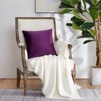 GIGIZAZA Purple Decorative Velvet Decorative 20x20 Throw Pillow Covers - Image 6