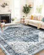 AMADA HOMEFURNISHING 8x10 Washable Area Rug, Low-Profile - Image 8