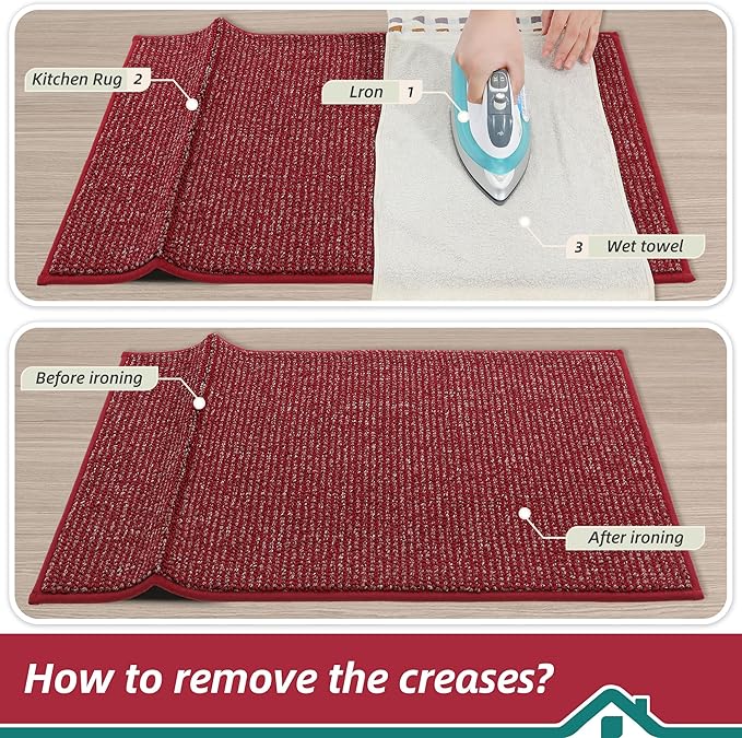 BEQHAUSE Kitchen Runner Rugs 20"x48", Non-Slip Kitchen Mats - Image 9
